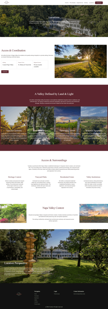 Tusitala: Luxury Napa Valley Estate Platform screenshot 8