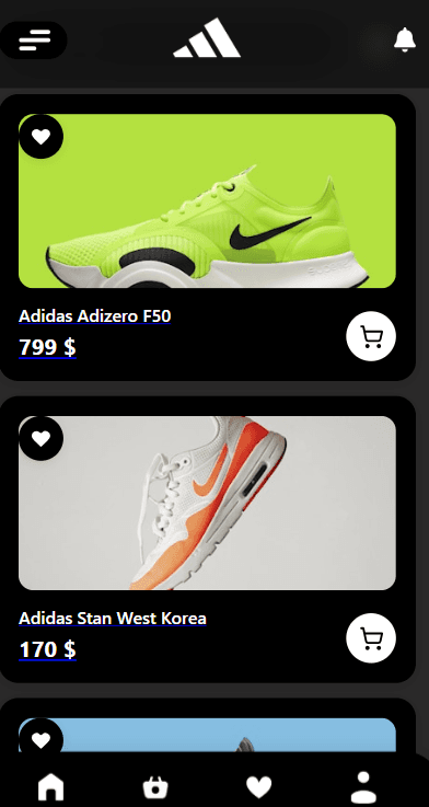 Dev_Adidas Store: Responsive Adidas-style E-commerce screenshot 6