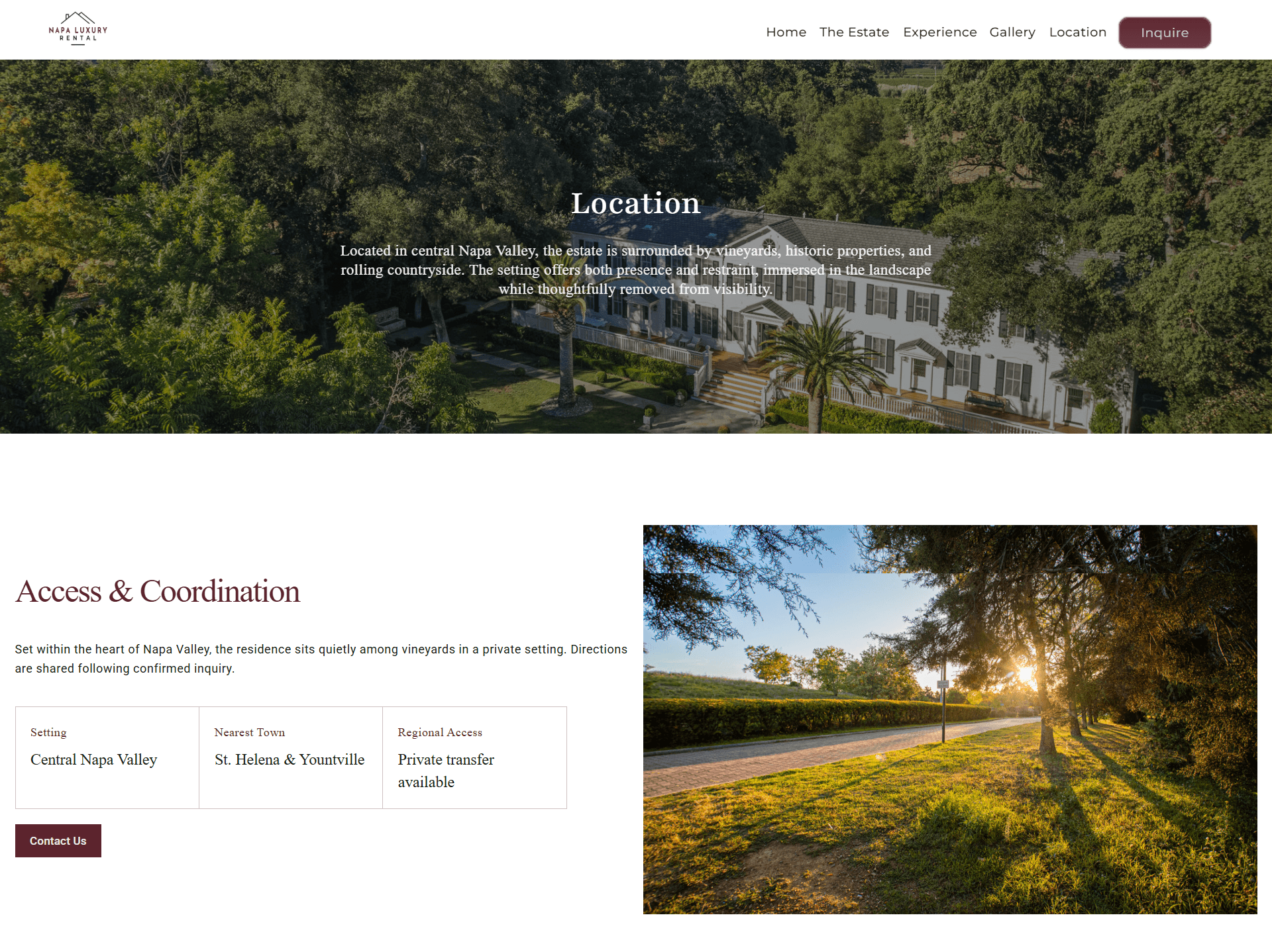 Tusitala: Luxury Napa Valley Estate Platform screenshot 9